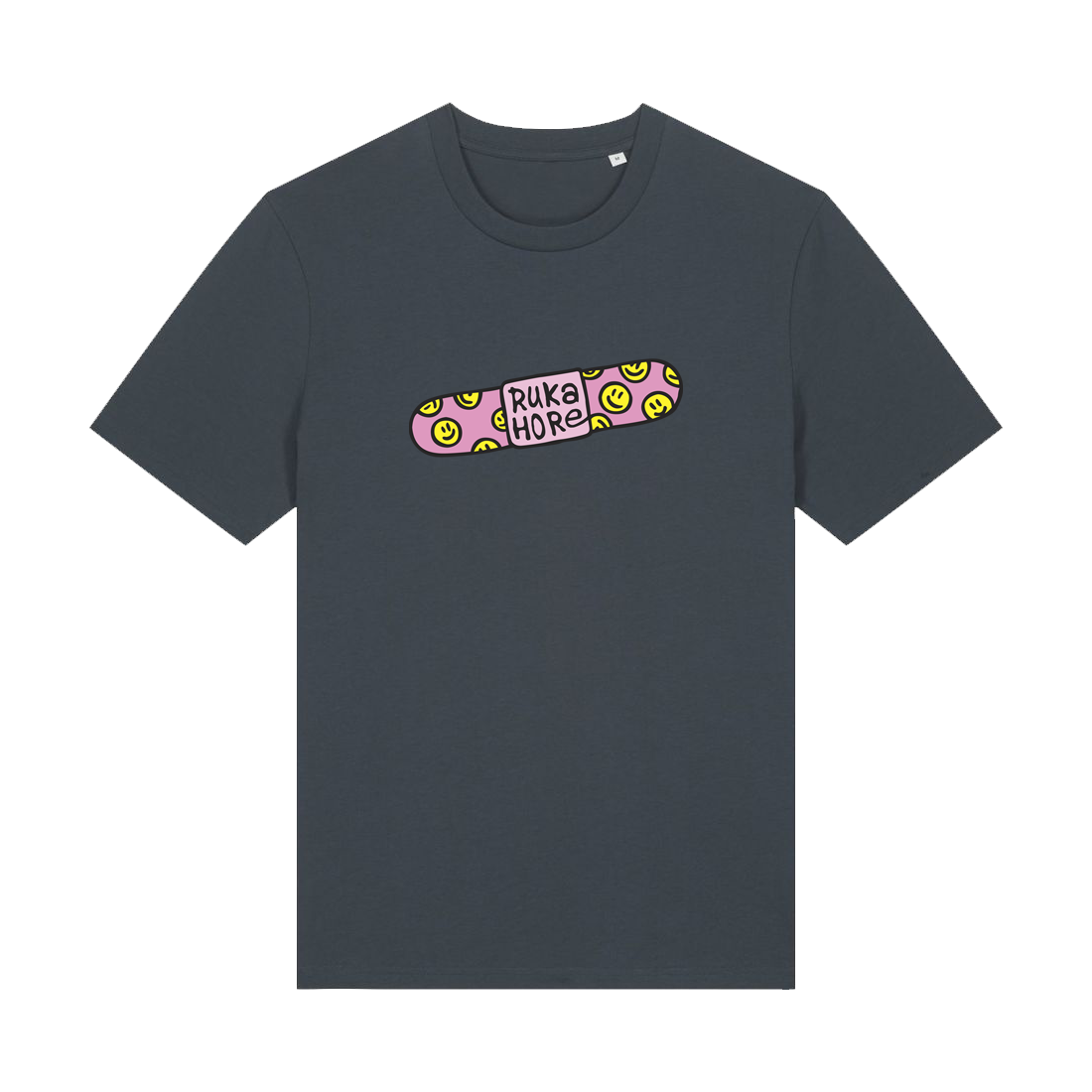 Tričko Ruka Hore - Ruka Hore Patch, Unisex,India Ink Grey,XXS