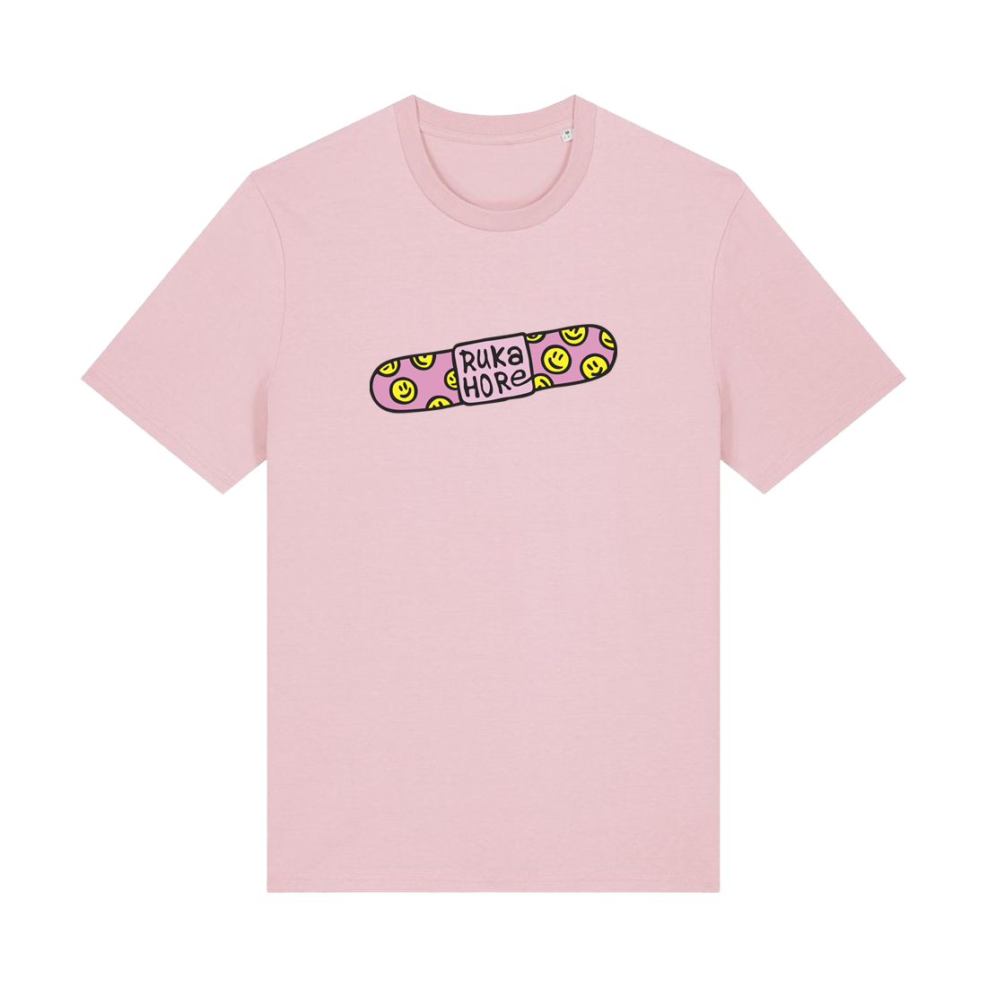 Tričko Ruka Hore - Ruka Hore Patch, Unisex,Cotton Pink,3XL