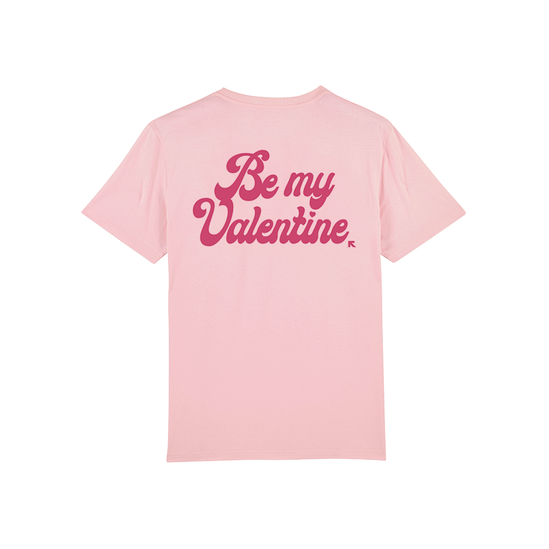 Tričko Ruka Hore - Be My Valentine, Unisex,Cotton Pink,3XL