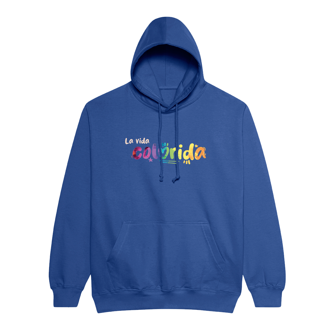 Mikina Sarah C - La vida colorida, unisex,Royal,3XL