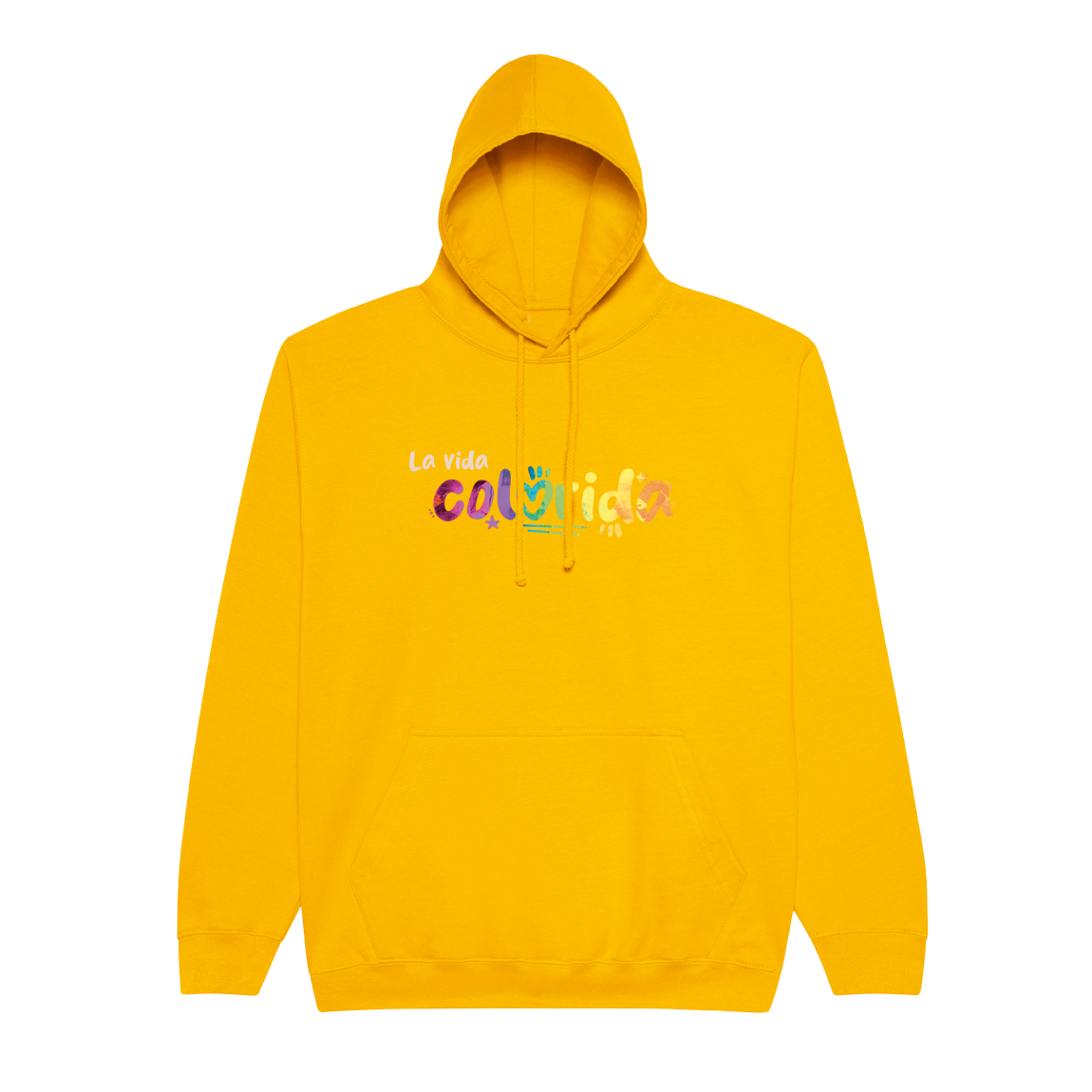 Mikina Sarah C - La vida colorida, unisex,Zlatá,3XL