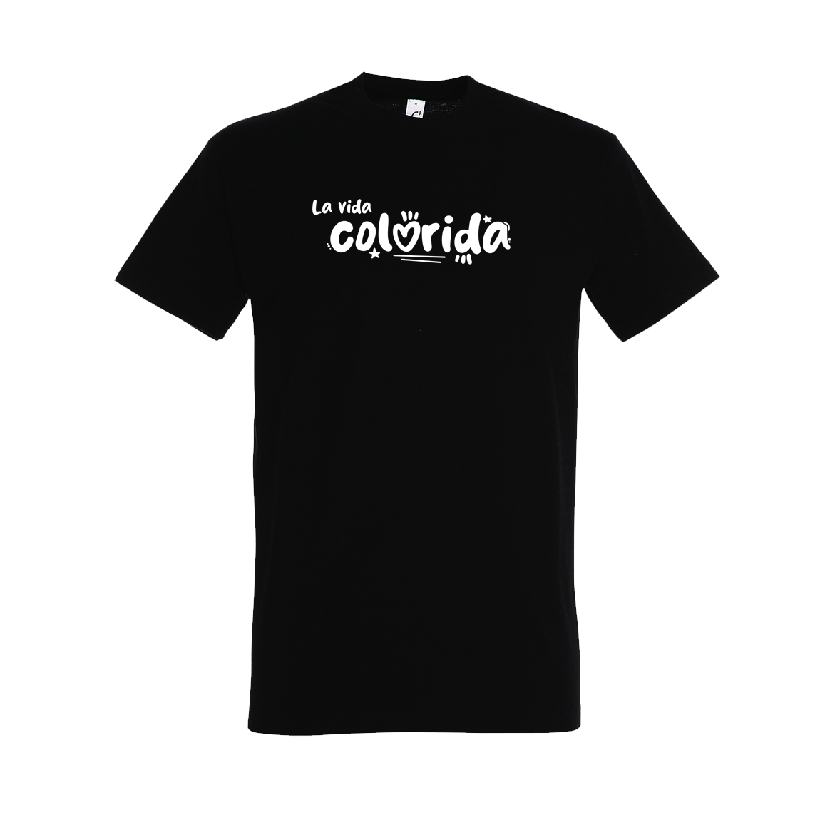 Tričko Sarah C - La vida colorida basic, unisex,Čierna,S