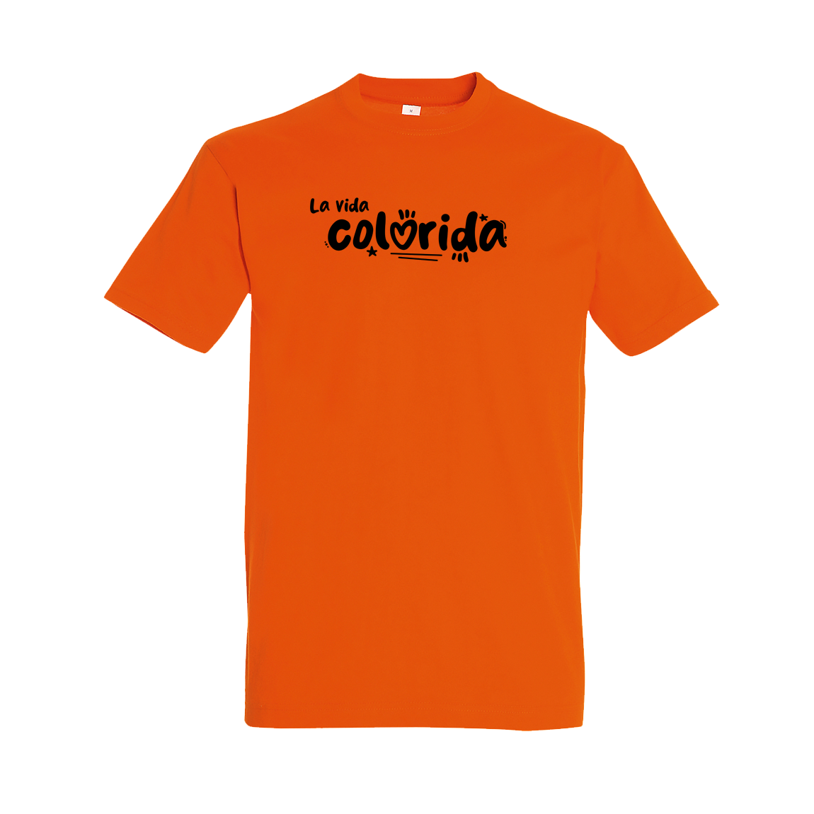 Tričko Sarah C - La vida colorida basic, unisex,Oranžová,4XL