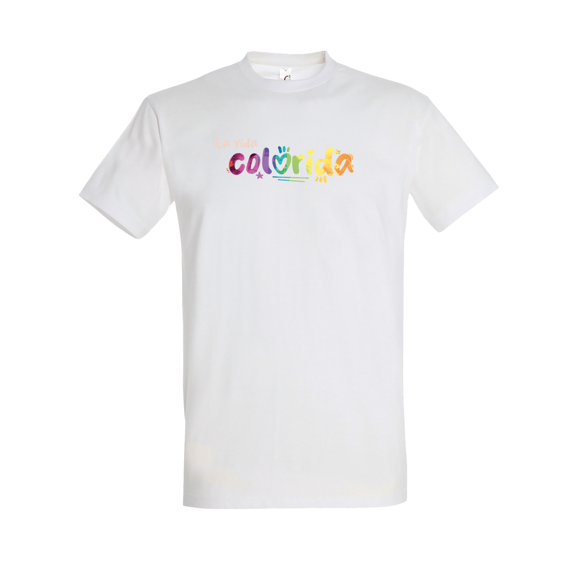 Tričko Sarah C - La vida colorida, unisex,Biela,4XL
