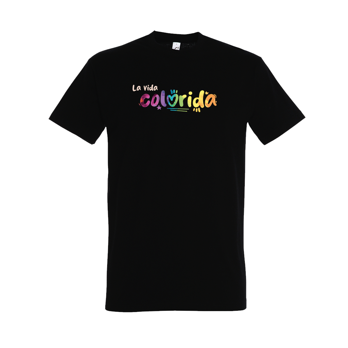 Tričko Sarah C - La vida colorida, unisex,Čierna,4XL