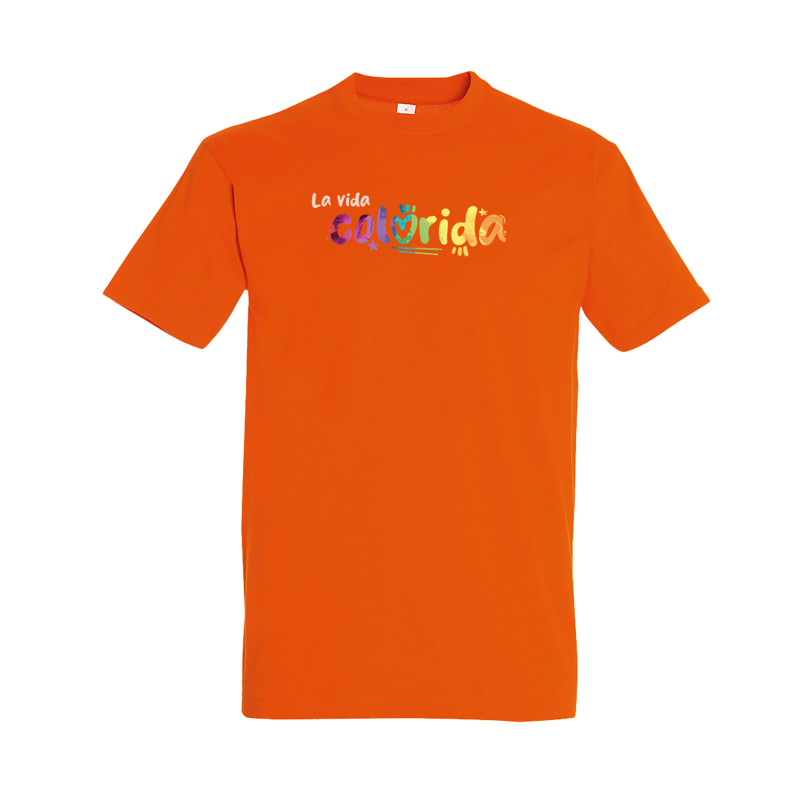 Tričko Sarah C - La vida colorida, unisex,Oranžová,L