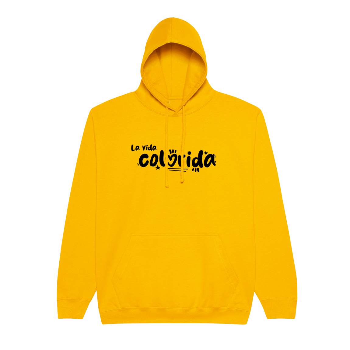 Mikina Sarah C - La vida colorida basic, unisex,Zlatá,3XL