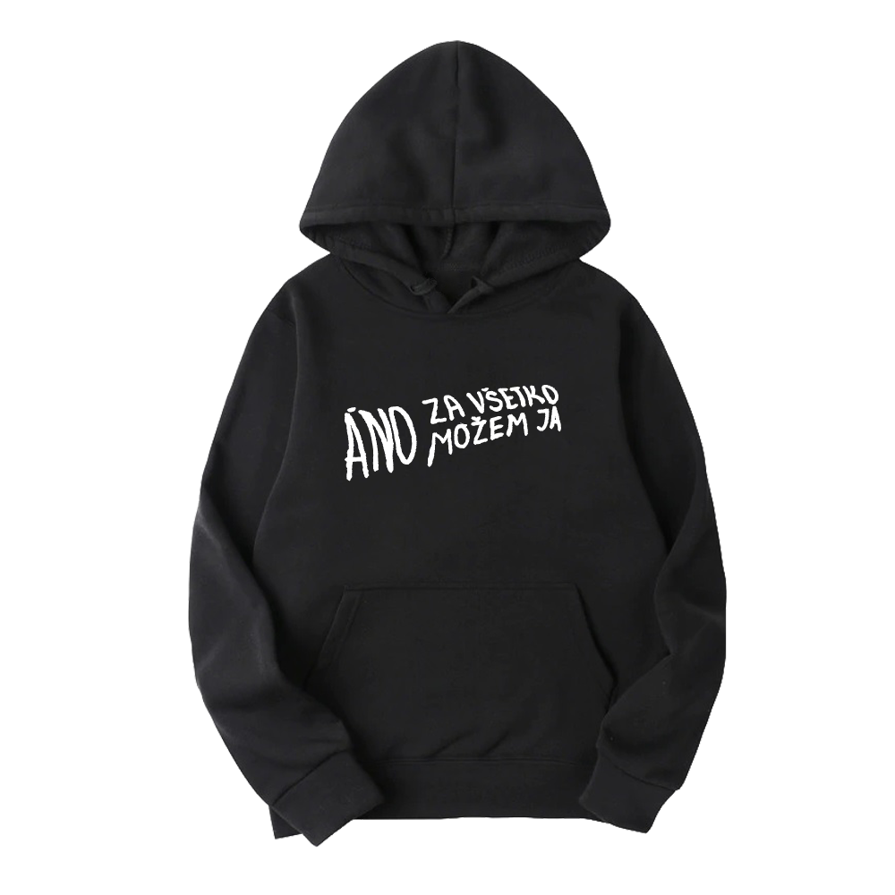 Mikina Separ - ÁNO Za Všetko Môžem Ja, Unisex,Čierna,3XL