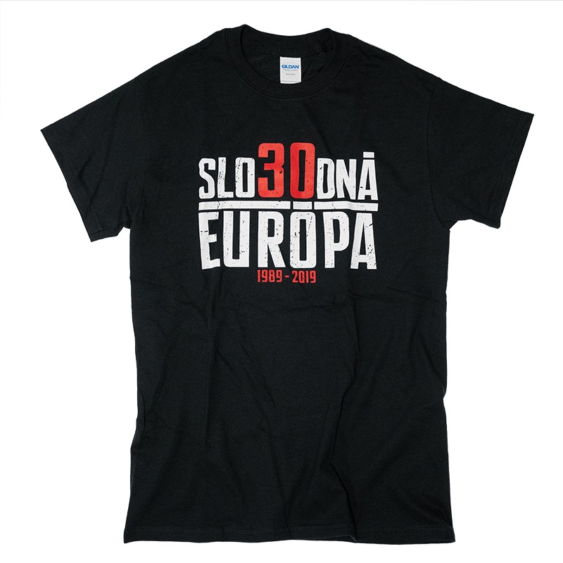 Tričko Slobodná Európa - 30 rokov, Žena,Biela,L