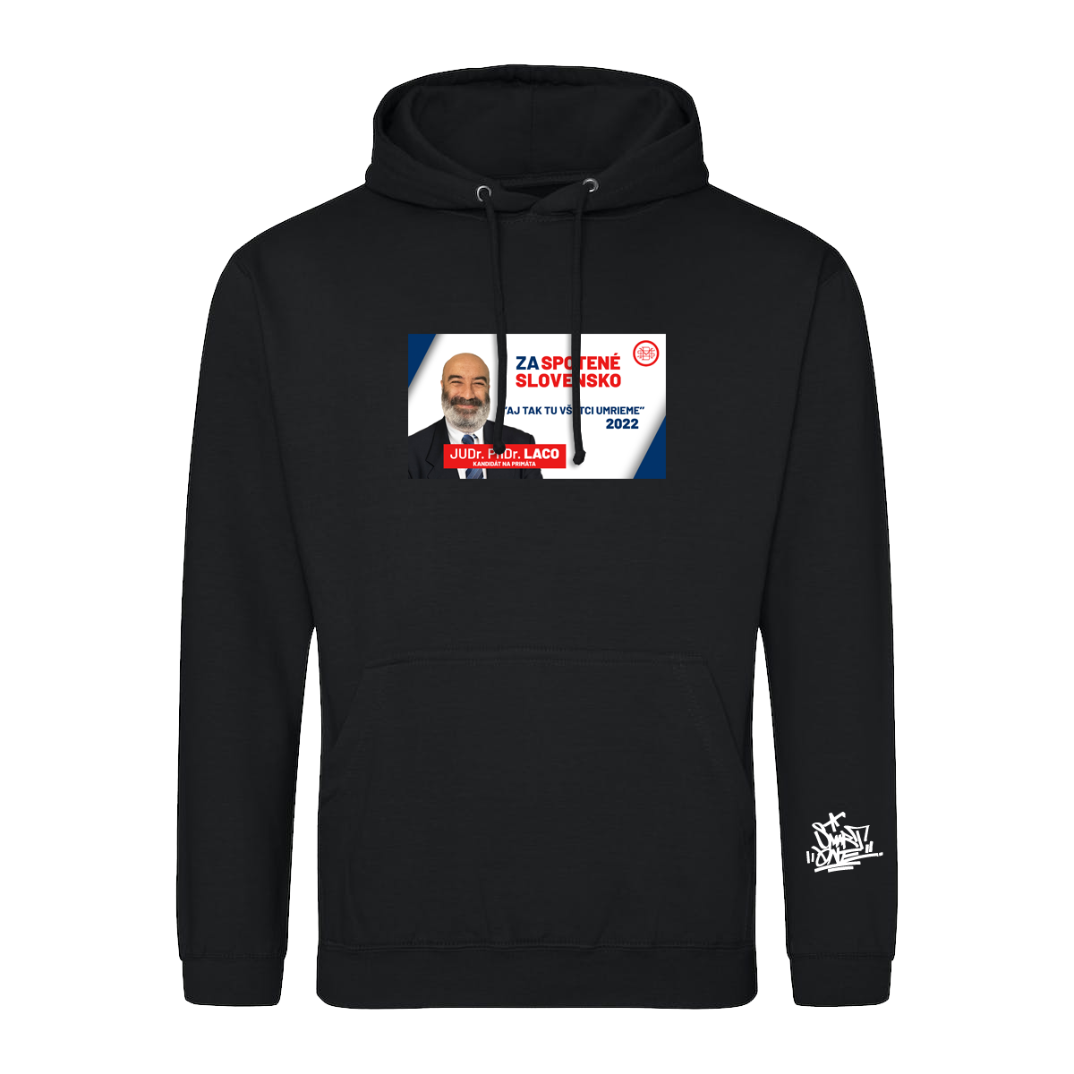 Mikina Smart DMS - Tomáš Lacko Kandidatúra, Unisex,Black,4XL
