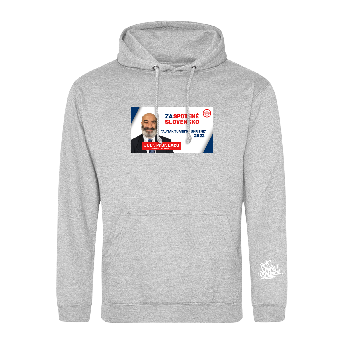 Mikina Smart DMS - Tomáš Lacko Kandidatúra, Unisex,Šedá,L