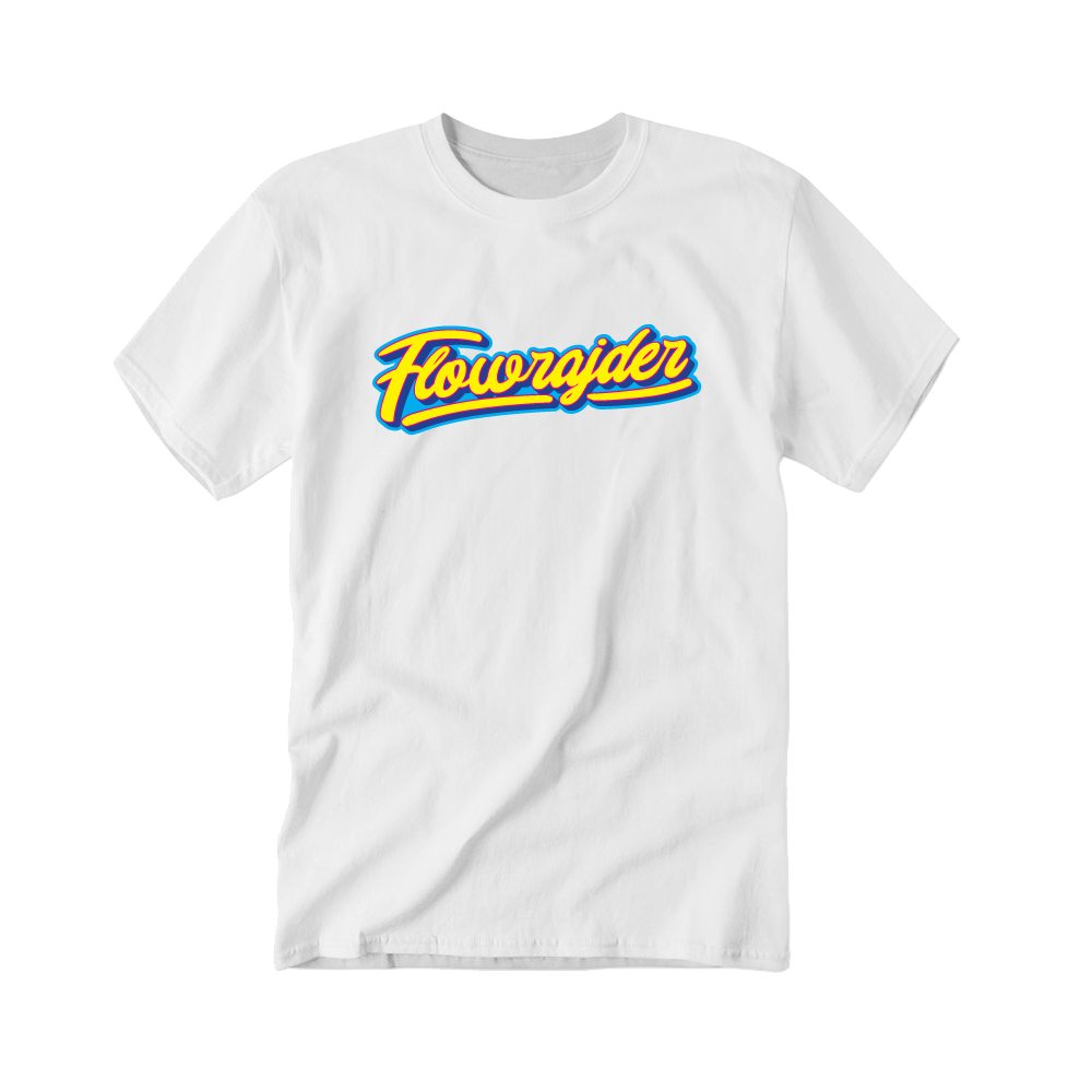 Tričko Strapo - Flowrajder Yellow, Unisex,Biela,3XL