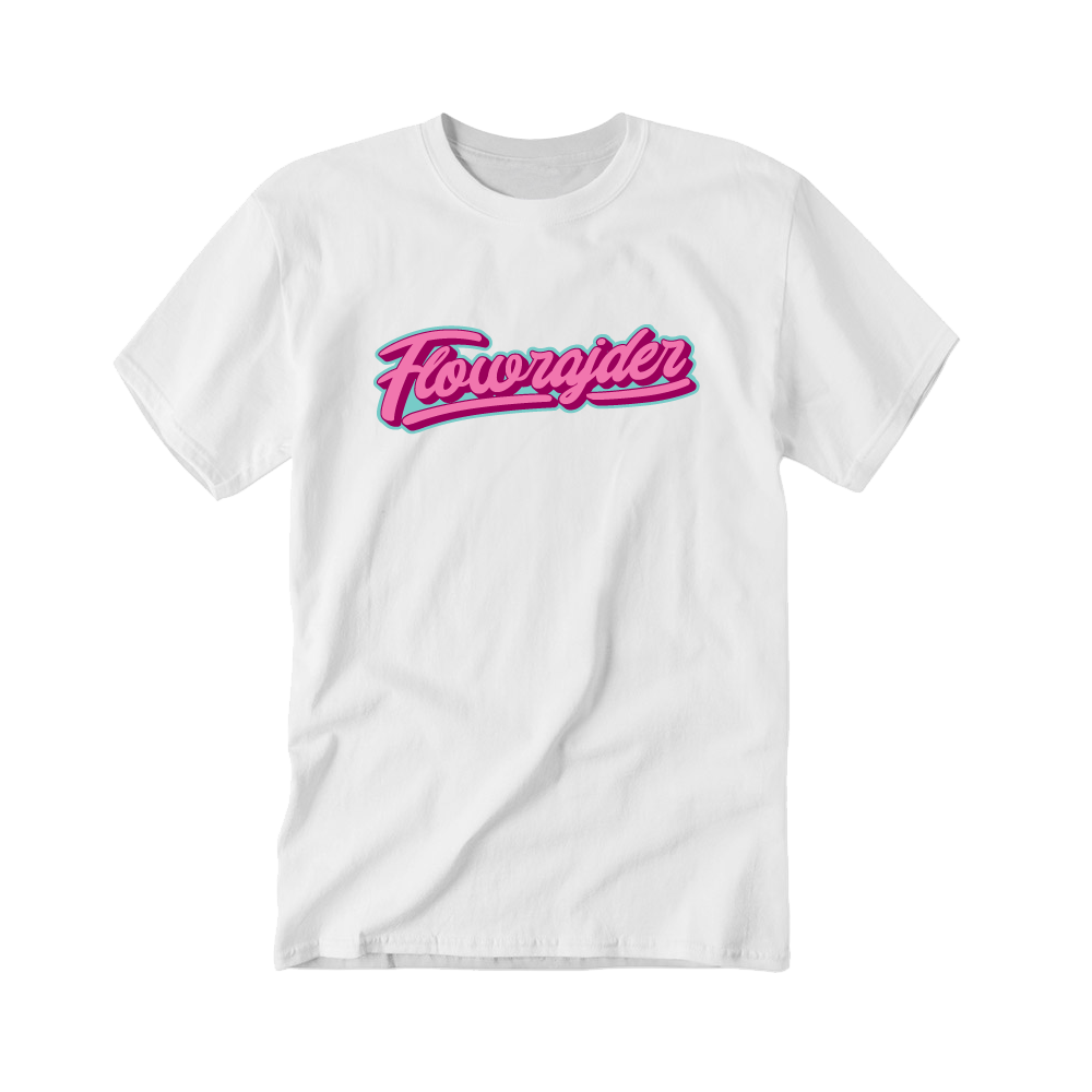Tričko Strapo - Flowrajder Pink, Unisex,Biela,3XL