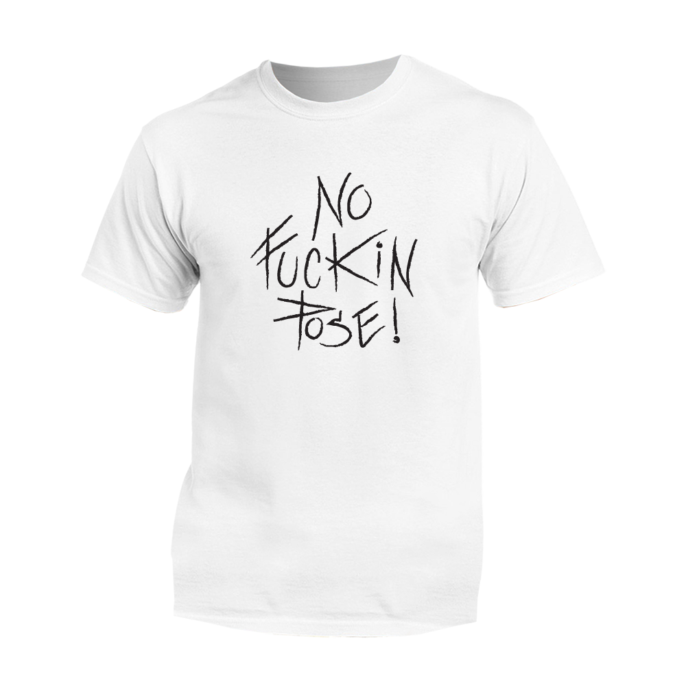 Tričko Tomy Kotty - No Fuckin Pose, Muž,Biela,3XL