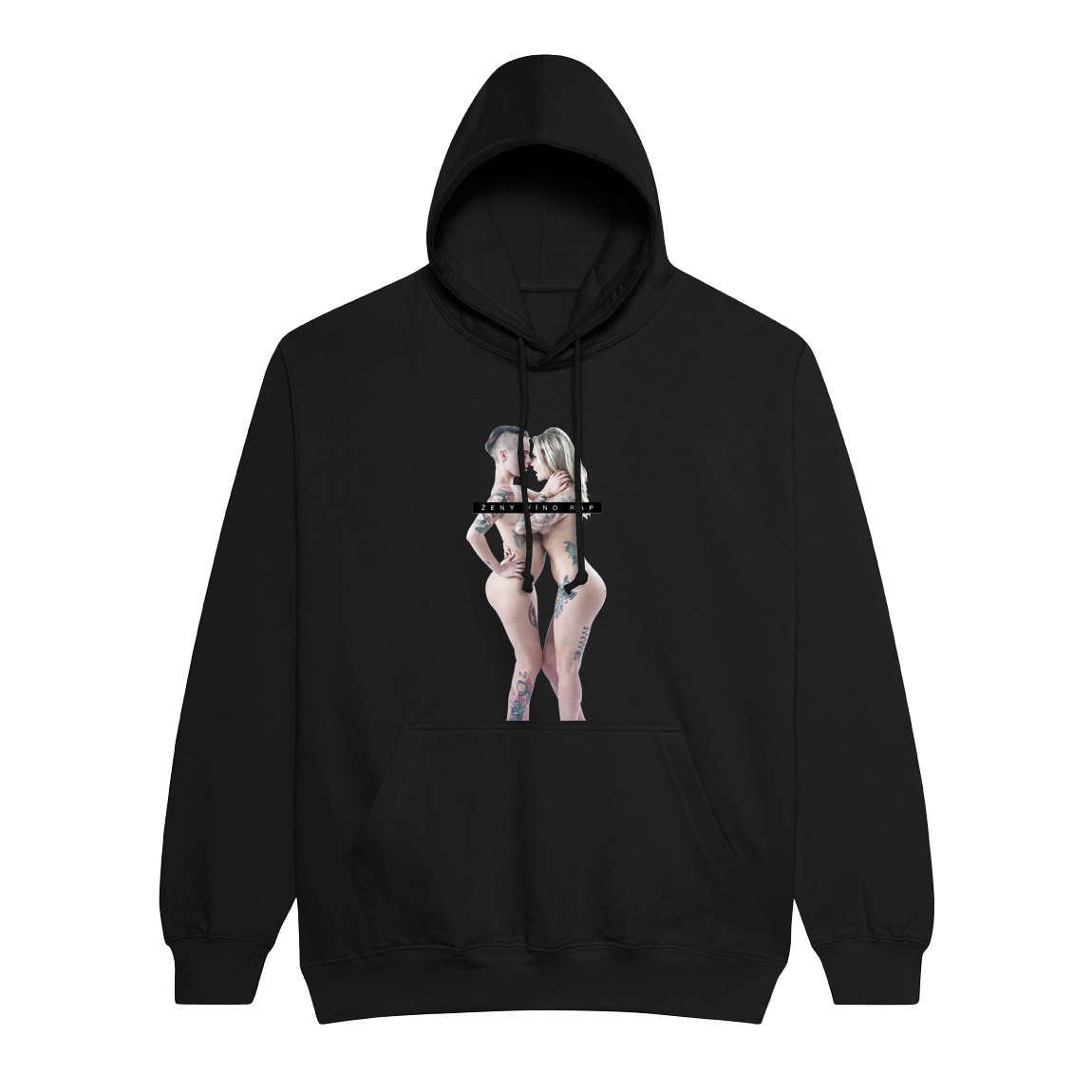 Mikina Zverina - Ženy, víno, rap, Muž,Black,3XL